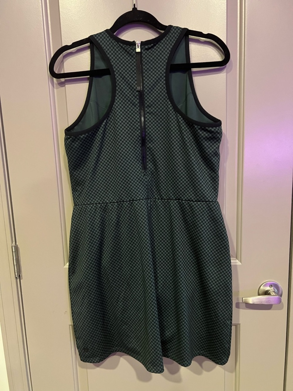 all in motion Teal Checkered Sleeveless Athletic Dress with Shorts L - Picture 8 of 10